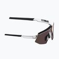 Bliz Breeze Small S3+S0 matt white/brown rose multi/clear cycling glasses 7