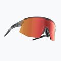 Bliz Breeze S3+S2 transparent dark grey/brown red multi/orange cycling glasses 3