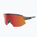 Bliz Breeze S3+S2 transparent dark grey/brown red multi/orange cycling glasses 4