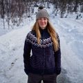 Fjällräven women's jumper Övik Knit Cardigan dark navy 10