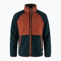 Men's Fjällräven Vardag Pile fleece sweatshirt navy/autumn leaf