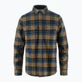 Men's Fjällräven Singi Heavy Flannel shirt dark navy/buckwheat brown