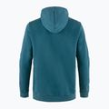 Men's trekking sweatshirt Fjällräven Logo Hoodie deep sea 5