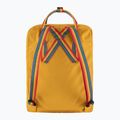 Fjällräven Kanken Rainbow 16 l ochre/rainbow pattern urban backpack 3