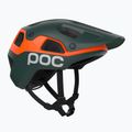 Bike helmet POC Cularis Pure pargasite green matt/fluorescent orange matt