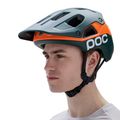 Bike helmet POC Cularis Pure pargasite green matt/fluorescent orange matt 2