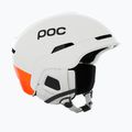 Ski helmet POC Obex MIPS hydrogen white/fluorescent orange