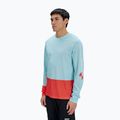 Men's cycling longsleeve POC Motion Air Jersey lazurite blue/carnelian orange