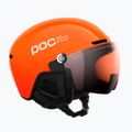 Children's ski helmet POC POCito Obex Visor S2 Jr fluo orange/clarity pocito/partly sunny/lt orange