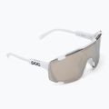 Sunglasses POC Devour Mid hydrogen white/clarity road/sunny silver 2