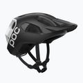 Bike helmet POC Cularis uranium black matt/hydrogen white w. logo