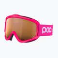 POC POCito Iris fluorescent pink/partly sunny light orange children's ski goggles 3