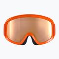 POC POCito Opsin fluorescent orange/partly sunny light orange children's ski goggles 2