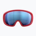 POC Fovea Mid prismane red/partly sunny blue ski goggles 2