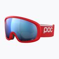 POC Fovea Mid prismane red/partly sunny blue ski goggles 3