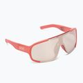 Bicycle goggles POC Aspire ammolite coral translucent/clarity trail silver