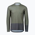 Men's cycling longsleeve POC MTB Pure epidote green/sylvanite grey 8