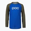 Children's cycling longsleeve POC Essential MTB natrium blue/epidote green