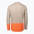 Men's cycling longsleeve POC MTB Pure light sandstone beige/zink orange 2