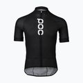 Men's cycling jersey POC Essential Road Logo uranium black 5