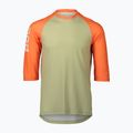 Men's cycling jersey POC MTB Pure 3/4 prehnite green/zink orange