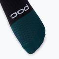 Cycling socks POC Flair Mid uranium black/dioptase blue 3