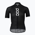 Women's cycling jersey POC Essential Road Logo uranium black