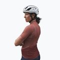 Women's cycling jersey POC Essential Road Logo himalayan salt/garnet red 3