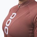 Women's cycling jersey POC Essential Road Logo himalayan salt/garnet red 4