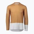 Men's cycling longsleeve POC MTB Pure aragonite brown/hydrogen white 5