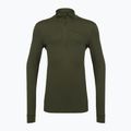 Men's Pinewood Abisko Merino Base Layer Half Zip thermal sweatshirt d.mossgreen