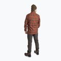 Pinewood Prestwick Exclusive men's shirt d.terracotta/d.green 3