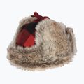 Pinewood Classic Checked Fur winter cap red / black 4