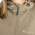 Women's trekking sweatshirt Pinewood Finnveden Hoodie mid khaki 6