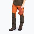 Men's Pinewood Abisko membrane trousers b.orange/mossgreen