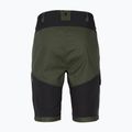 Men's Pinewood Finnveden Trail Hybrid black/mossgreen trekking shorts 5