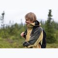 Pinewood men's Abisko Trekking 3L golden hay/moss green rain jacket 13