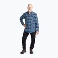 Men's Pinewood Abisko Hiking Flannel shirt d.azur blue 2