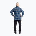 Men's Pinewood Abisko Hiking Flannel shirt d.azur blue 4