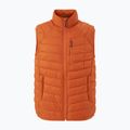 Men's Pinewood Abisko Insulation burned orange trekking sleeveless jacket 8