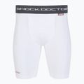 Compression shorts with crotch protector Shock Doctor Compression white