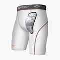 Men's combat sports shorts Shock Doctor AirCore Cup Compression white
