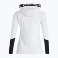 Women's trekking sweatshirt Peak Performance Rider Zip Hood white and black G78834020 2