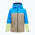 Men's Peak Performance Trail Hipe Shell Jacket brilliant blue/beige/ sunny 5