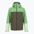 Men's Peak Performance Trail Hipe Shell Jacket peppermint/pine needle/green rain jacket