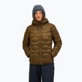 Women's down jacket Peak Performance Helium Down Hood meadow moss/sierra sand