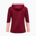Women's sweatshirt Peak Performance Rider Essentials Zip Hood Vertical Zenith/Peach Fuzz 2