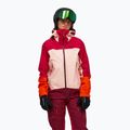 Women's ski jacket Peak Performance Visilight GTX C-Knit 3L tech burgundy/peach fuzz