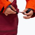 Women's ski jacket Peak Performance Visilight GTX C-Knit 3L tech burgundy/peach fuzz 5