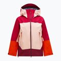 Women's ski jacket Peak Performance Visilight GTX C-Knit 3L tech burgundy/peach fuzz 7